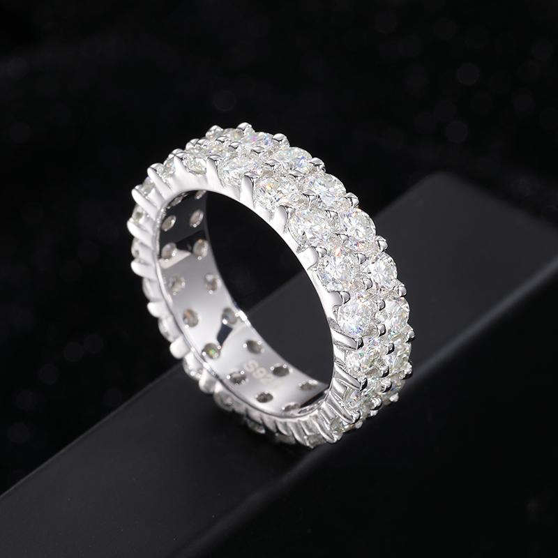 Product Introduction of 【#H51】0.1ct Moissanite Rings For Women 925 Sterling Silver Wedding Engagement Ring Jewelry Gift 7