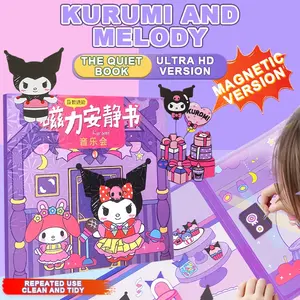 Magnet Buku Quiet Book Kulome Large Suction Karakter Buku Busy Magnet Mainan Anak Perempuan