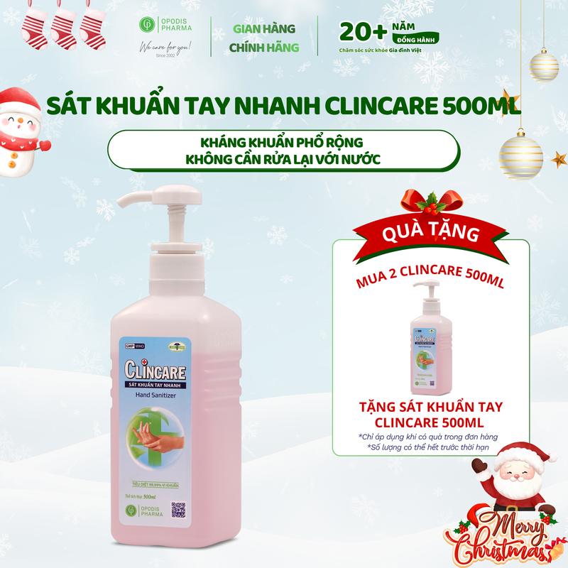  OPODIS PHARMA ClinCare 500ml - Dung Dịch Rửa Tay Khô Sát khuẩn An Toàn Cho Da Tay Không Cần Rửa Lại Với Nước 