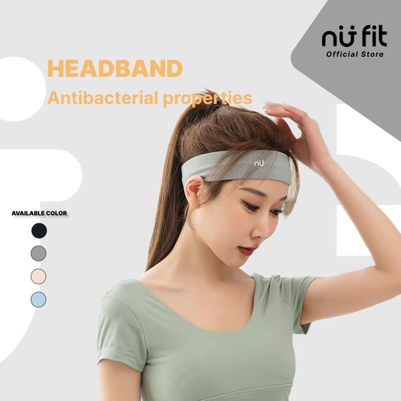 Nu Fit - Headband Yoga / Bandana Olahraga / Headband Olahraga - Hitam 6