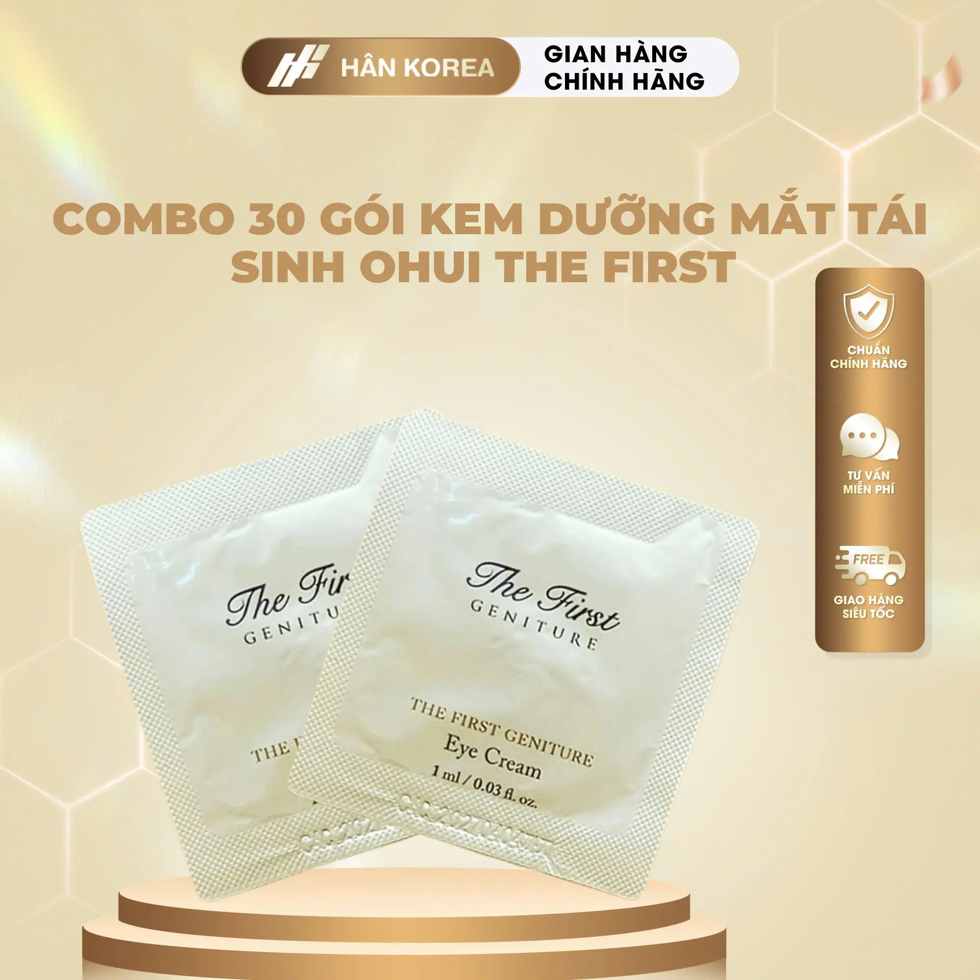 C322 - [LIVETREAM] - Combo 30 gói kem mắt Ohui The First 1ml