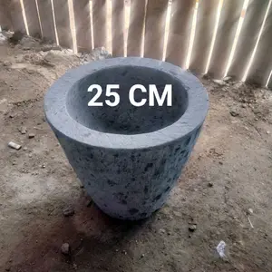 Lumpang / Jubleg batu asli ukuran 25 cm FREE halu atau tumbukan