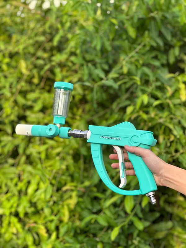 Vòi xịt bi sứ+Kèm khớp chống xoắn 3 8 + gài tự động inox 304 Xúng vòi xịt cao cực nhẹ êm tay dành rửa xe detailing chuyên nghiệp C0004-32 rửa dành cho máy rửa xe áp lực cao áp lên đến 1000psi lưu lượng 15L phút