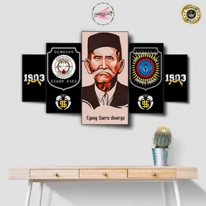 Wall Decor Pencak Silat PSHW Winongo 1 Set Hiasan Dinding Poster Kayu Pajangan Kamar Aestentic 5pcs
