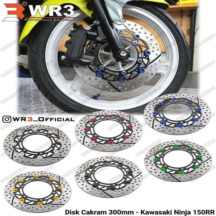 Gambar Disk Brake Cakram Piringan Depan WR3 Ninja 150RR Disc 300 / 320 dari Porsche Motoshop Kota Administrasi Jakarta Barat Tokopedia