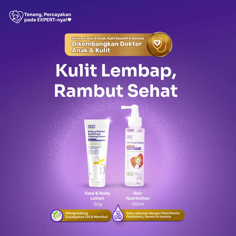 Expert Care - Paket Hair Nutrilotion 100ml dengan NUTRIBIOTIC + Face & Body Lotion 50g - COMBO GLOWING - Kulit Lembap, Rambut Tebal & Wangi Seharian 0