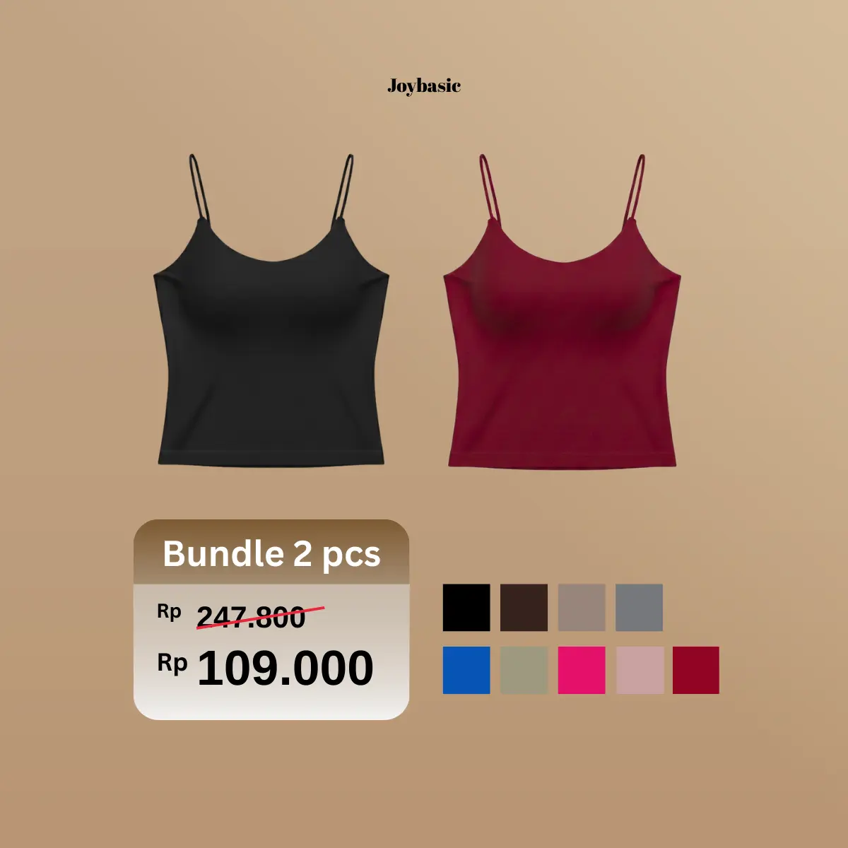 PAKET 2【Black+Maroon】