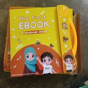 E-book Buku Audio Edukatif Anak 3+ - 4 Bahasa & 30+ Lagu! Belajar Pelafalan Inggris, Pengenalan Benda - Hadiah Interaktif