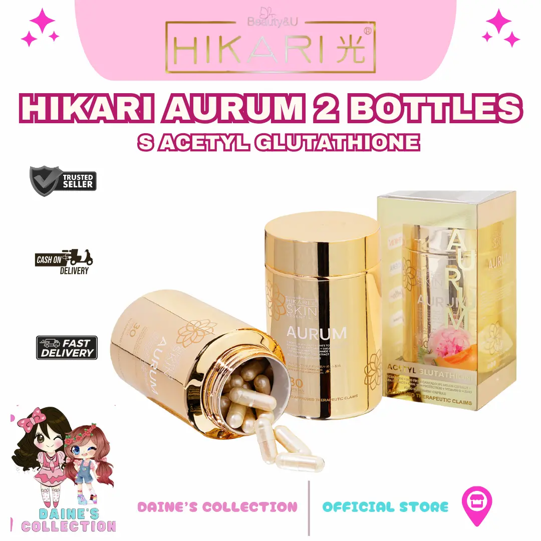 HIKARI Aurum S-Acetyl Glutathione 30 Capsules 2 Bottles - TikTok Shop  Philippines
