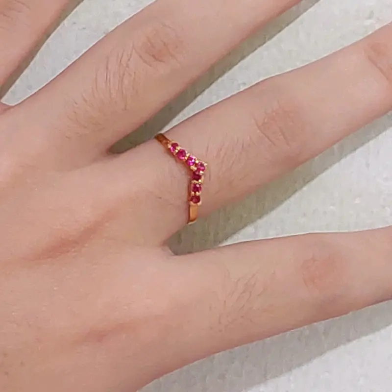 Cincin fuji warna mata tujuh 0,5 gram 1
