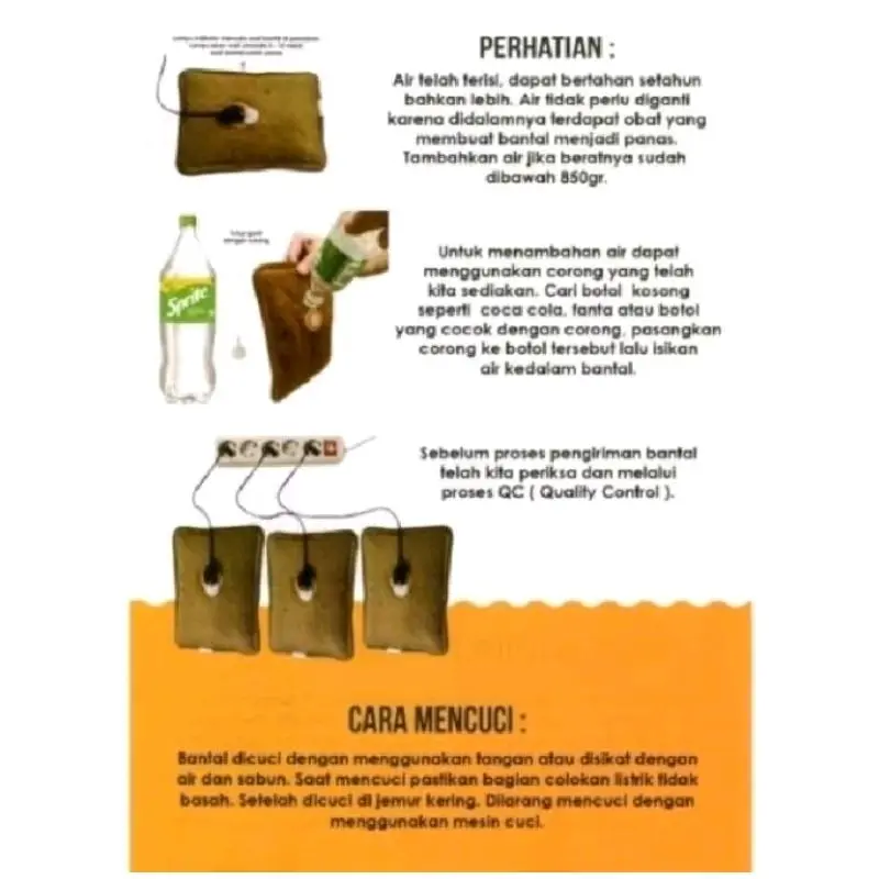 Bantal penghangat terapi, nyeri perut 3