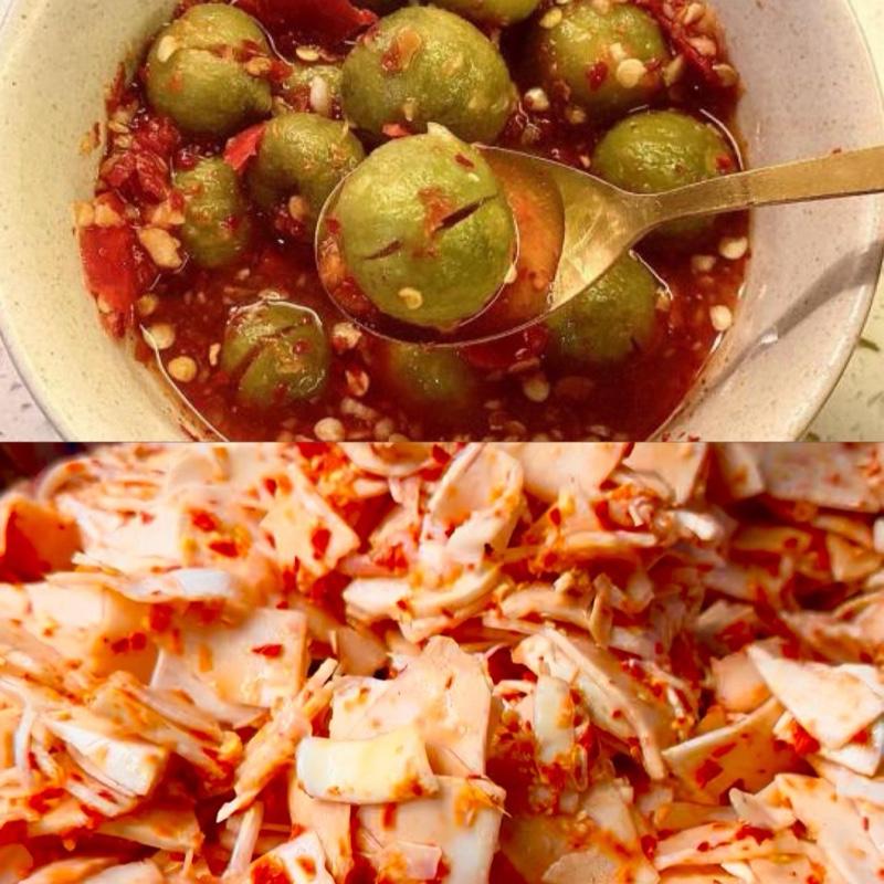 Sấu Ngâm Mắm Măng Ớt Ngâm Chua Cay