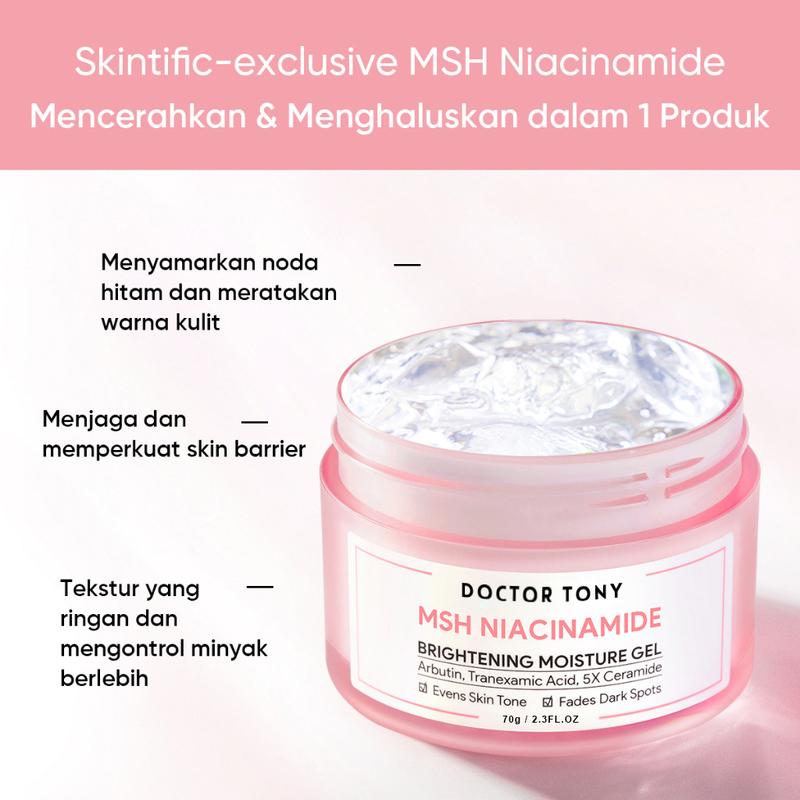 Product Introduction of DOCTOR TONY Niacinamide Gel Moisturizing Beauty Cream MSH Niacinamide 70g 17