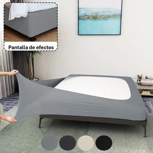 Volantes de cama de seda láctea de color sólido para temporada, envolvente elástico en cuatro lados, tamaños universales estilo europeo y americano, funda protectora para colchón