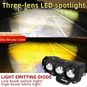 【Garansi 10 tahun】LAMPU TEMBAK SOROT ASLI ECO9 4 MATA DAN Q3S 3 MATA MINI LASER DEVIL EYES MOBIL MOTOR ORIGINAL NINE