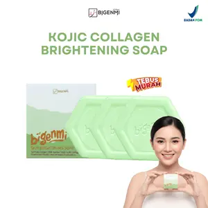 [3PCS} Bigenmi Sabun Pencerah Wajah & Badan Niacinamide DNA Salmon 3 PCS Mencerahkan Hilangkan Flek Hitam Anti Kusam untuk Kulit Cerah Sehat & Glowing