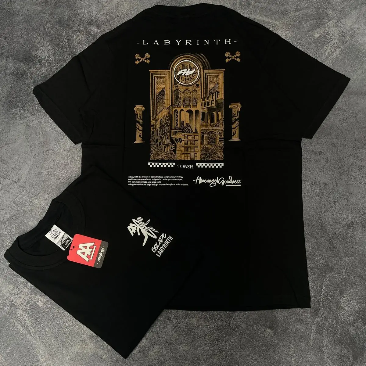 T-shirt Black Tees / Kaos Distro Unisex Motif Keren Murah Pria-Wanita / Baju Oversize Kekinian