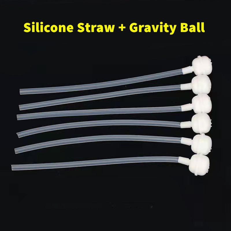 Ống Hút Silicon Cho Bình Sữa Em Bé, 3 Miếng, Bóng Trọng Lực, Sippy, Phụ Kiện Thay Thế 1