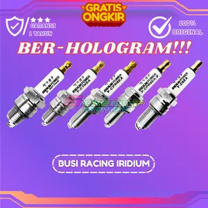 BUSI RACING IRIDIUM ORIGINAL / BUSI SUPER IRIDIUM ORIGINAL SEGEL HOLOGRAM BERGARANSI 1 TAHUN