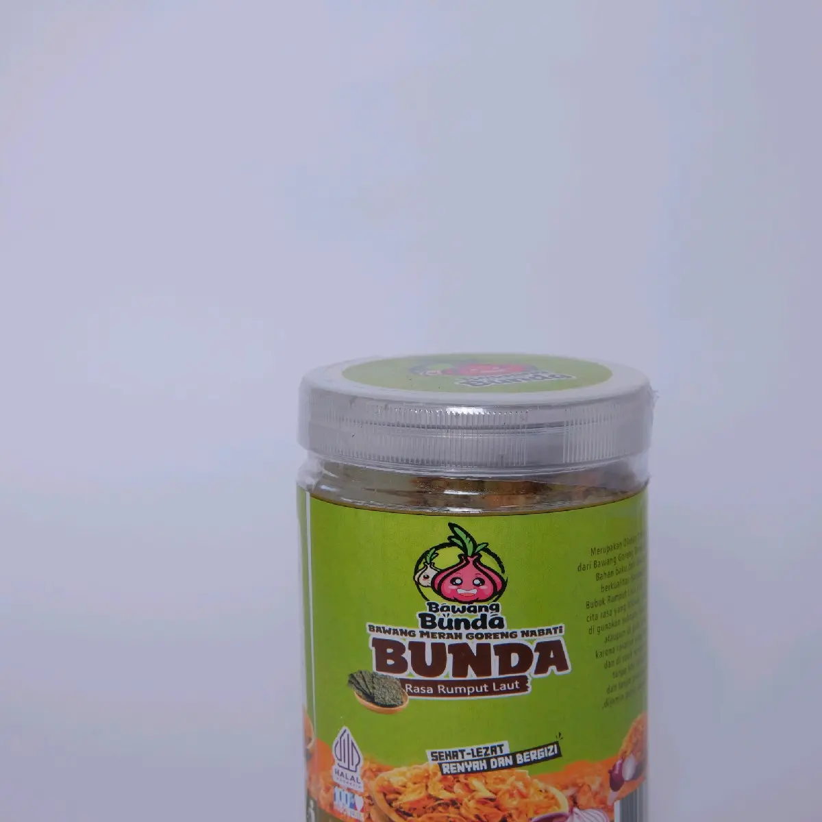 Bawang Merah Goreng Bunda Rasa Rumput Laut Kemasan Toples 200 Gram