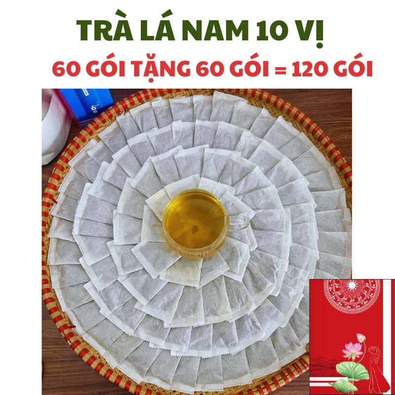   60 Gói tặng 60 Gói  Trà Lá Nam 10 vị Thảo Dược Zone. Thành phần Lá sen xạ đen lạc tiên giảo cổ lam phan tả diệp lá mát gan lá vối lá ổi cỏ ngọt hoai nhài. 1 gói pha 500-700ml nước 