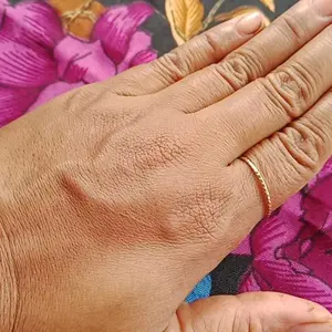 ( Cincin Sett 5 in 1 ) Cincin Perak wanita 5.pcs/sett Cincin Geometris Aksesoris Fashion Wanita