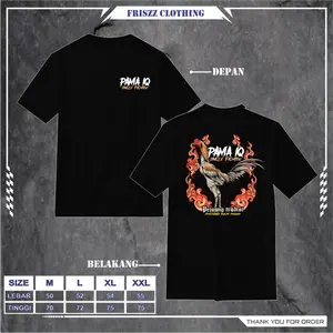 Kaos Ayam Aduan PAMA IQ Ayam jantan Ayam tarung Single Fighter Pejuang tradisi Penghobby bukan penjudi Baju Distro Cotton Pe 24s tebal Bisa Bayar Ditempat (Cod)
