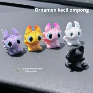 Toothless How to Train Your Dragon - Figure Resin Hiasan Mobil, Aksen Dekorasi Interior Mobil yang Imut
