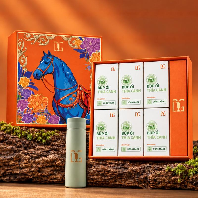 Trà Búp Ổi Thìa Canh TDG TEA Mua 6 Hộp Tặng Kèm Bình Cách Nhiệt Cao Cấp, Trà Hỗ Trợ Ổn Định Đường Huyết
