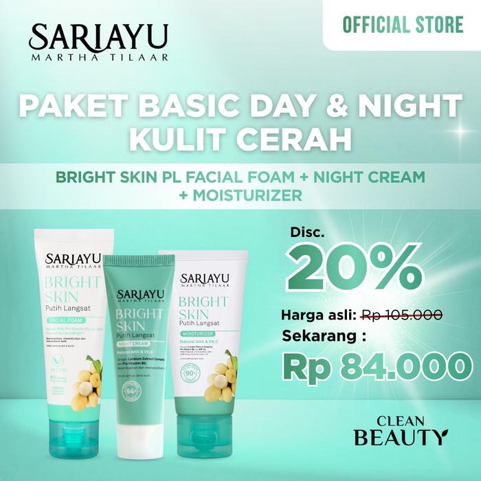Gambar [BUNDLE] PAKET BRIGHT SKIN DAY & NIGHT KULIT CERAH dari Sariayu Martha Tilaar Kota Administrasi Jakarta Timur Tokopedia