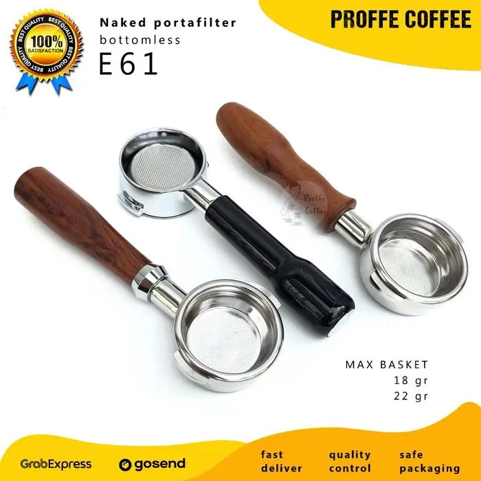 New naked portafilter 58 mm e61 Botomless naked porta filter 58