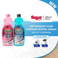 Gambar Bagus Fresh 99 Detergen Cair + Softener Botol 600 mL - Sabun Cuci Baju - Freesia Scent dari Bagusmartofs Kota Administrasi Jakarta Barat 1 Tokopedia