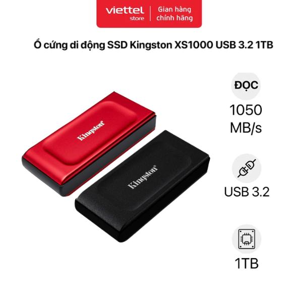 Ổ cứng di động SSD Kingston XS1000 USB 3.2 1TB Chính hãng