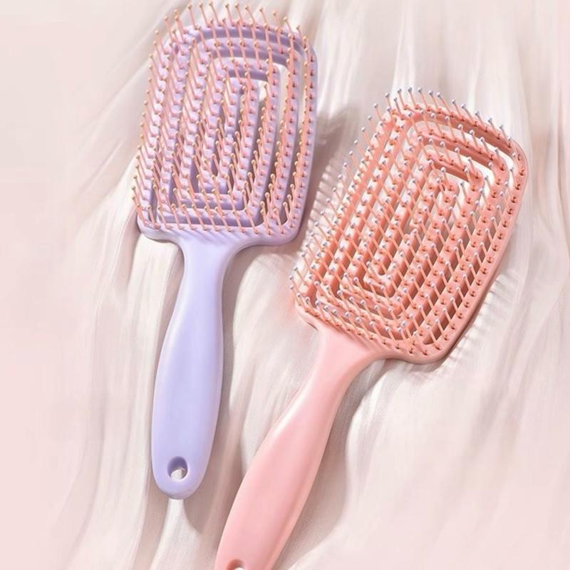 Mẫu Mới Lược cong bản to chải tóc massage tóc gỡ rối tạo kiểu sấy phồng tóc dễ dàng tiện lợi - TT79