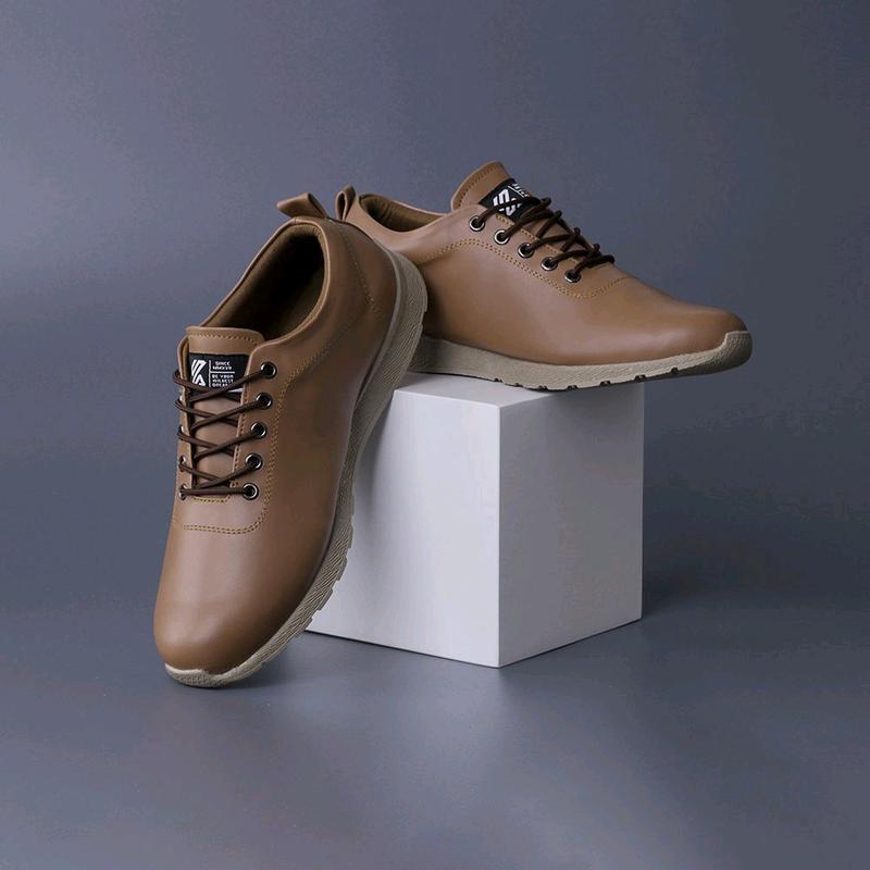 sepatu semi formal pria sepatu cowo sepatu formal Casual Hitam Kerja Shoes 8