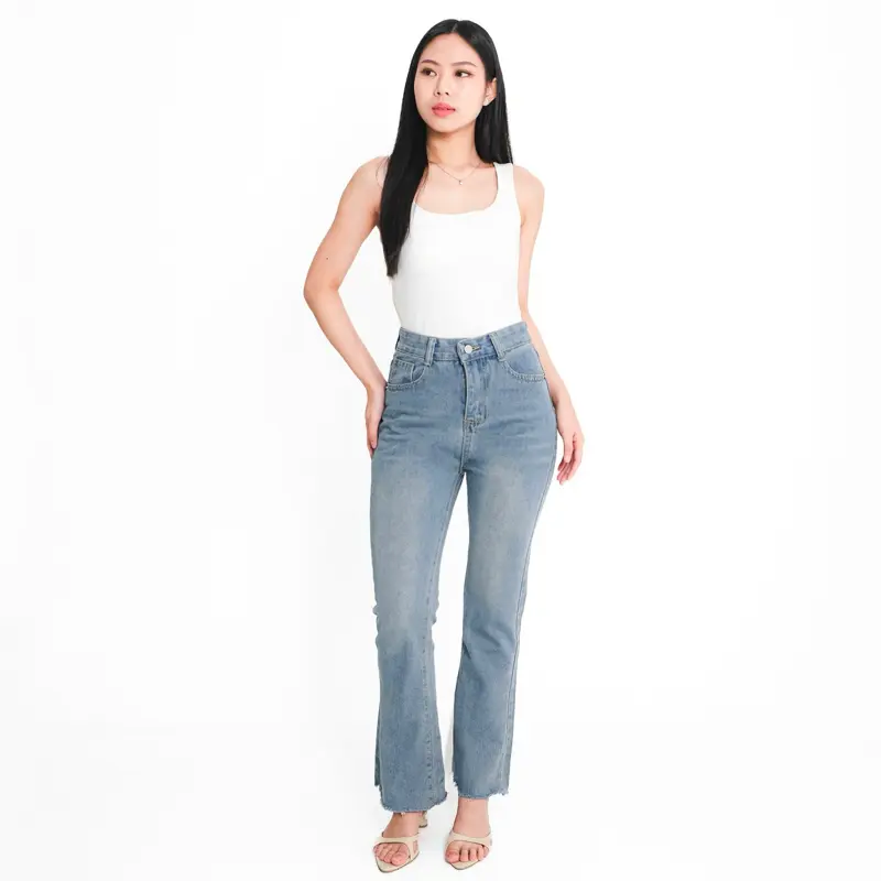 [LUXE.DLABEL] - 161 JEANS  | Celana Panjang Highwaist Wanita Jeans Wanita Polos Ripped Jeans Highwaist Wanita Skinny Jeans Highwaist Baggy Wideleg Jean 0