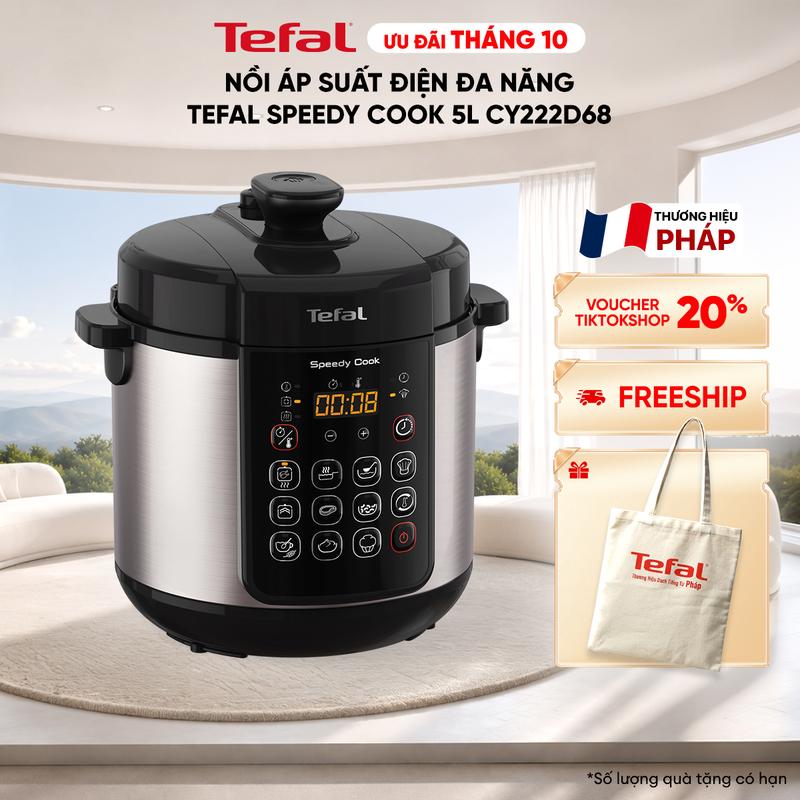 Nồi áp suất điện Tefal Speedy Cook 5L CY222D68 đa năng