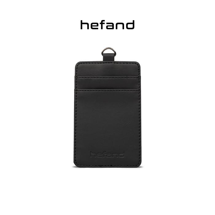 Gambar Hefand - Lanyard ID Card Daka Name Tag Kalung Pria Wanita Kulit Praktis Premium - Black dari Hefand Kab. Bandung Tokopedia