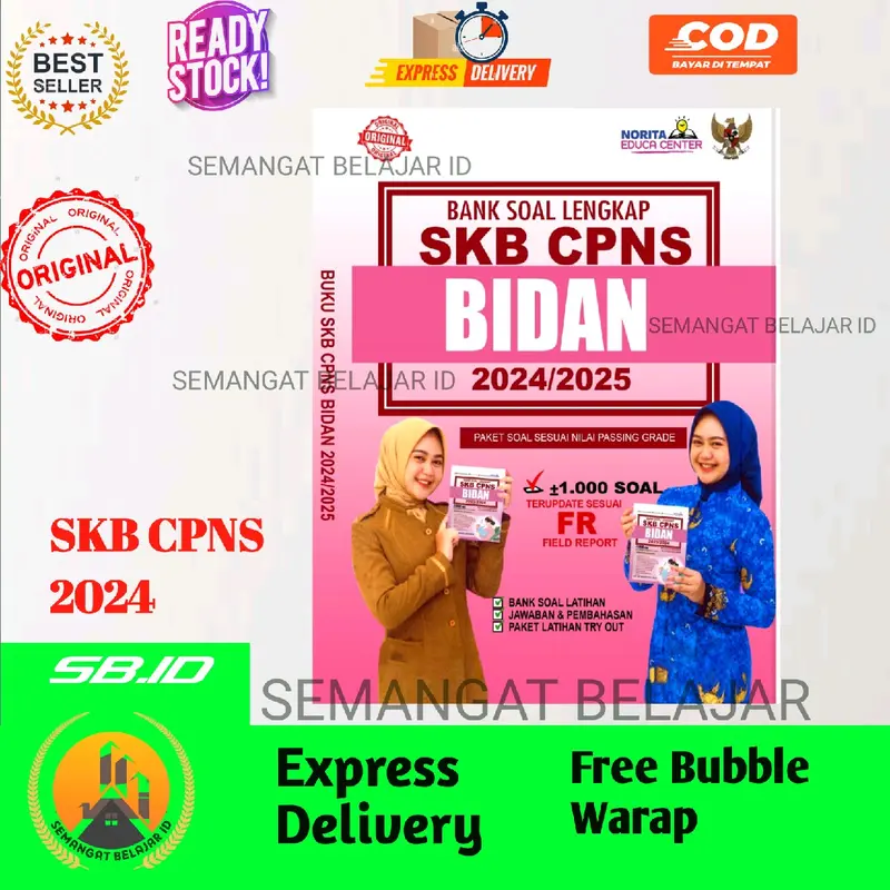 BUKU SKB CPNS BIDAN 2024 - 2025 LENGKAP SOAL DAN PEMBAHASAN SESUAI ISYUE KESEHATAN TERBARU DAN FR SKB CPNS 2024 0