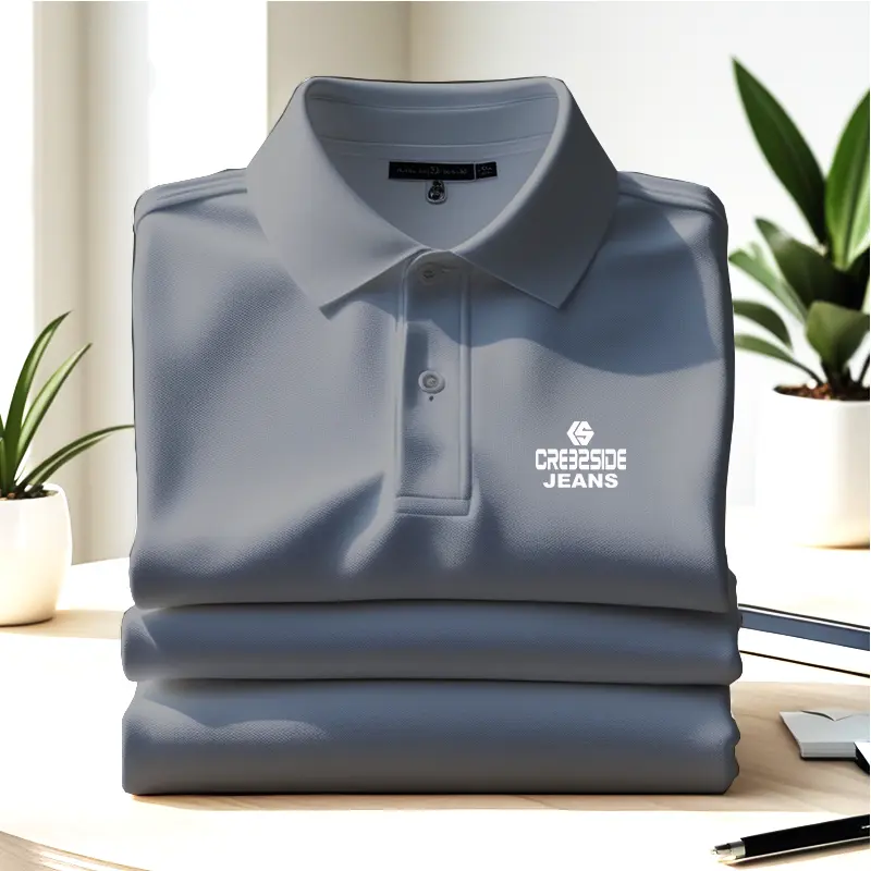 CRESSIDA JEANS  Kaos Pria Import Premium - Polo Shirt casual Formal Lifestyle - Polo Kerah lengan pendek jeans Katun