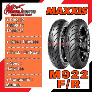 Maxxis M922 Ring 12 Tubeless All Size - Ban Motor Scoopy, Freego, Genio Tubles (Ukuran 100/90-12, 110/90-12)