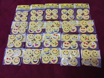 Product Review of Cute Kids Emoji Smile Face Pencil Eraser (4pcs/pack) Pemadam Pensil Emoji Comel Stationery Goodies Doorgift Pack Kindergarten Student Children Christmas Birthday Party Present Gift Alat Tulis Kanak Hadiah Pensel Murah Budak Tadika Writing barang sekolah from s**_ 1