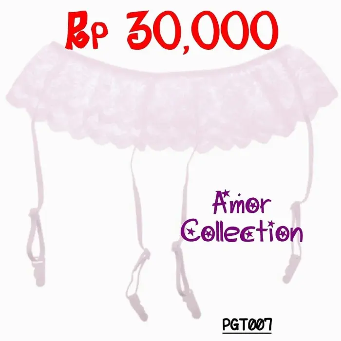 Lingerie Seksi Garter Belt Pink (Pgt007) By Amor Collection