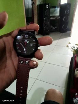 Product Review of Jam Tangan Pria dari Kulit Sapi Asli Anti Air Watches Hitam Coklat from k**3 0