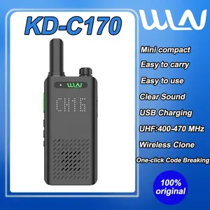 HT Walkie Talkie Tampilan Digital WLN KD-C170 Portable Walky Talky Way Radio Walkie Talkies HT Handy Talky Adaptor
