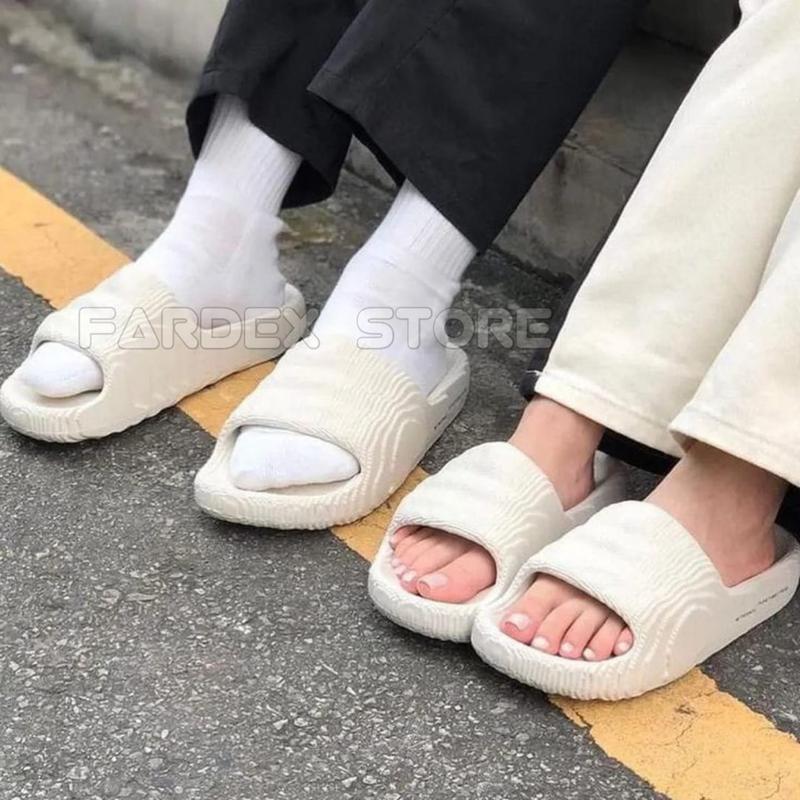 Sandal Slip-On Dewasa dan Anak Adilette Loreng Polos Terbaru Kekinian Trendy Modis 5