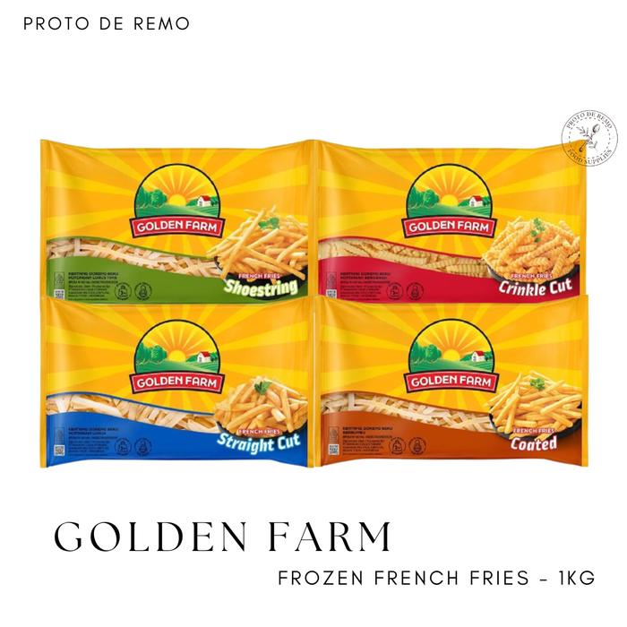 Gambar Golden Farm Frozen French Fries | Kentang Goreng Beku - 1KG dari Proto De Remo Kota Administrasi Jakarta Barat Tokopedia
