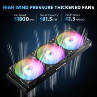 Gambar CPU COOLER DARKFLASH AQUAGLOW DG360 ARGB - 360mm AIO Liquid Cooler dari Techno Computer Bali Kota Denpasar 4 Tokopedia