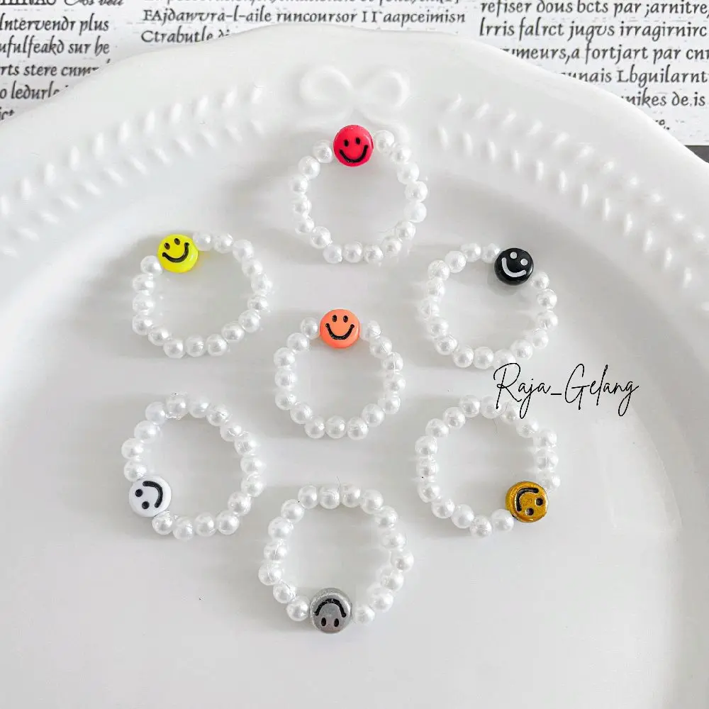 Cincin Smile Mutiara Sintetis // Cincin Manik Manik Mote Smile Rings