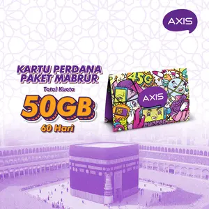 Kartu Perdana AXIS MABRUR 25GB, 60hr